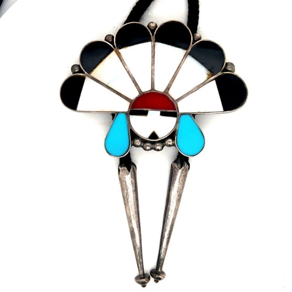 Native American‎ Sterling Bolo Necklace
